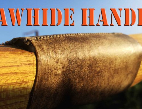 DIY Rawhide bow handle wrap